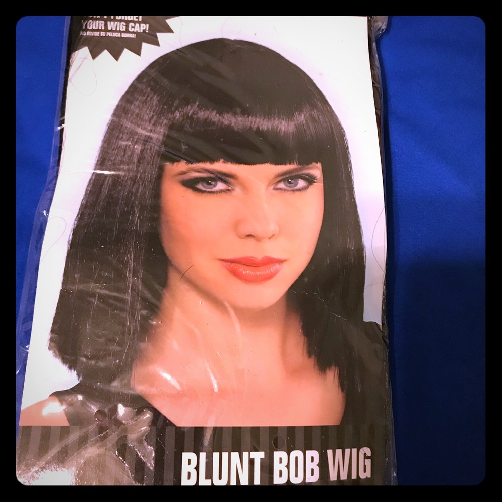 Black Bob Wig Halloween